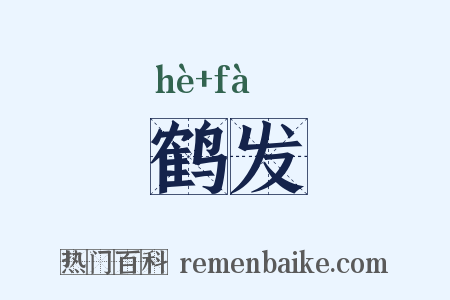 鹤发是什么意思的图片